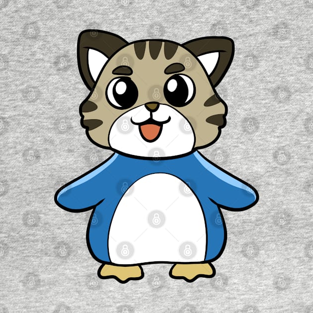 Cat Penguin by WildSloths